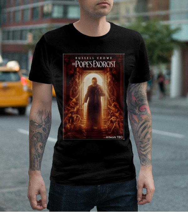 Russell Crowe The Pope's Exorcist Artwork TBC T-Shirt