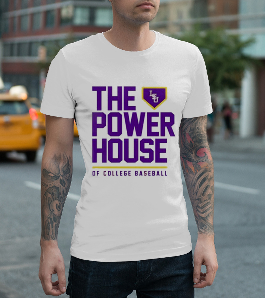 The Power House LSU Tigers of College Baseball T-Shirt