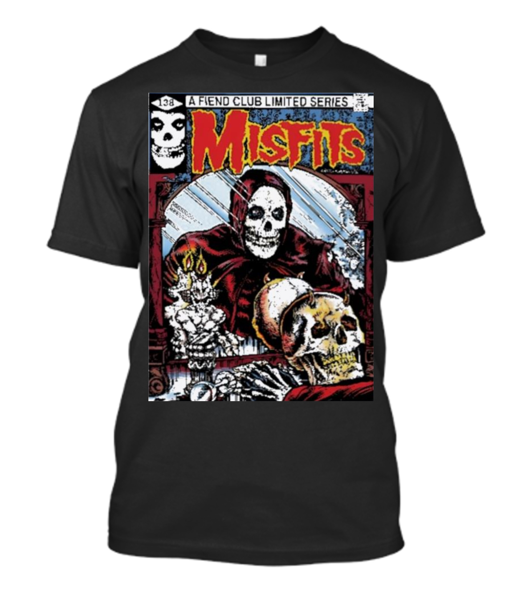 Misfits Fiend Club Limited Series Skeleton Comic Cover T-Shirt