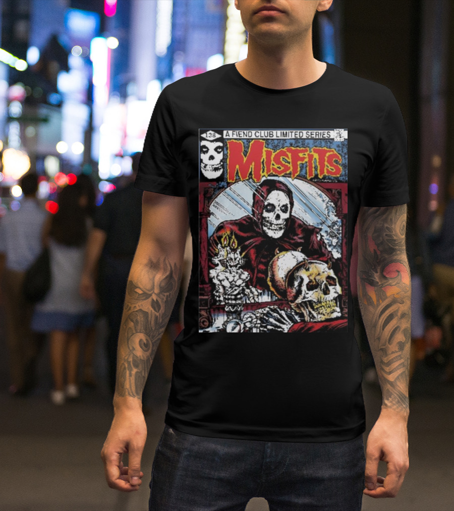 Misfits Fiend Club Limited Series Skeleton Comic Cover T-Shirt
