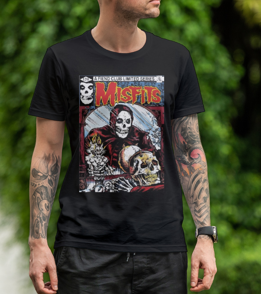 Misfits Fiend Club Limited Series Skeleton Comic Cover T-Shirt