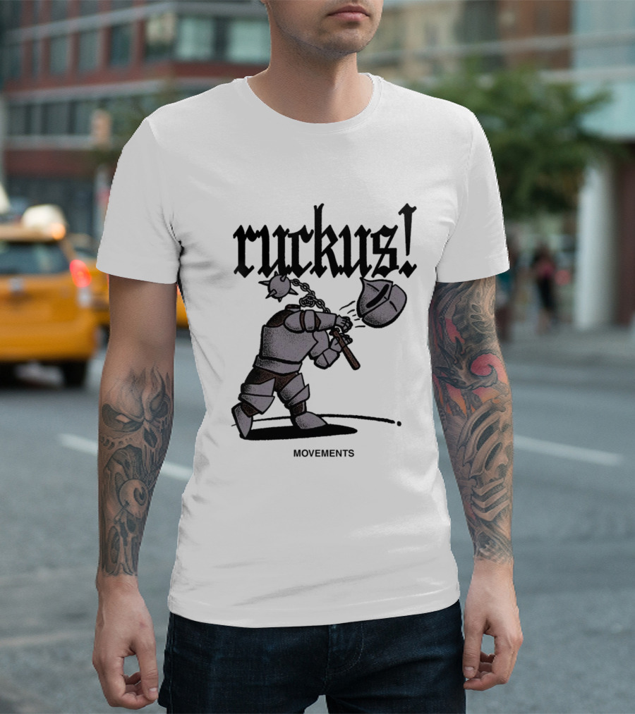 Ruckus Movements Knight Medieval Warrior Axe Action T-Shirt