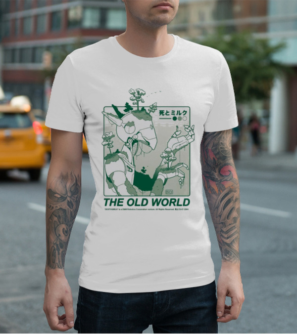 THE OLD WORLD 死とミルク Robot Nature Fusion T-Shirt