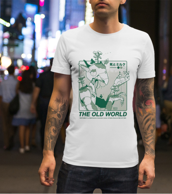 THE OLD WORLD 死とミルク Robot Nature Fusion T-Shirt