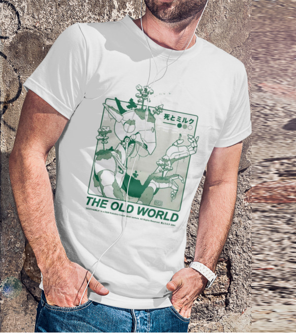 THE OLD WORLD 死とミルク Robot Nature Fusion T-Shirt