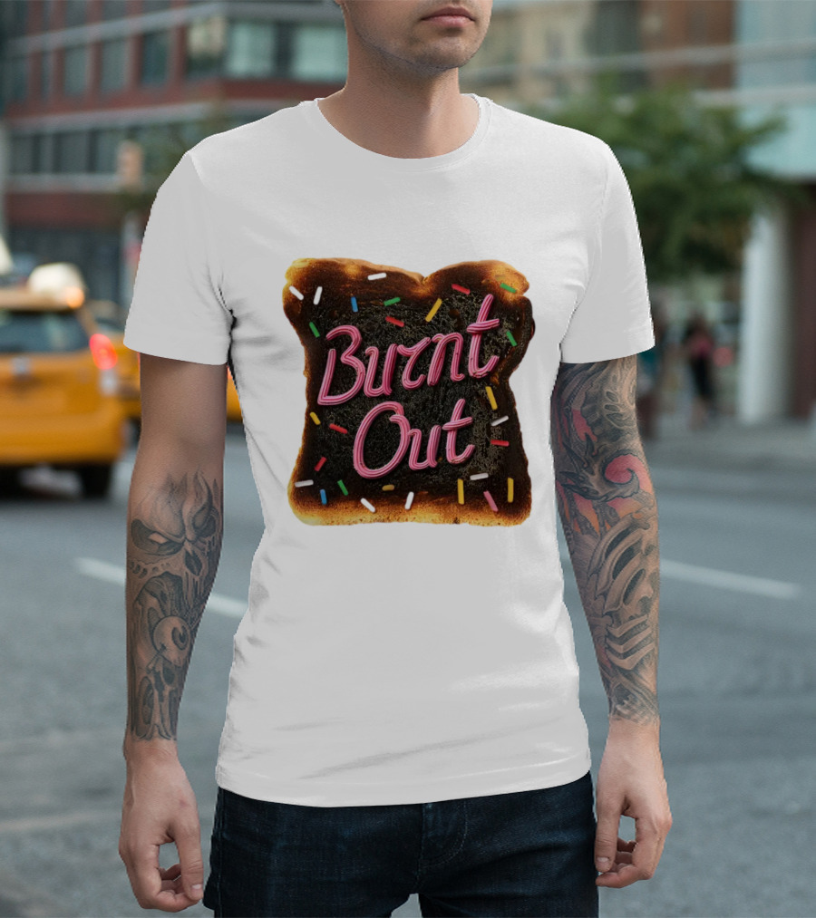 Burnt Out Toast With Colorful Sprinkles T-Shirt