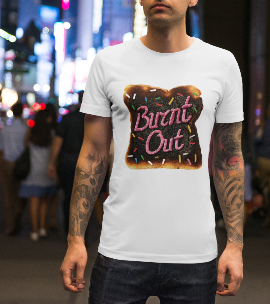 Burnt Out Toast With Colorful Sprinkles T-Shirt