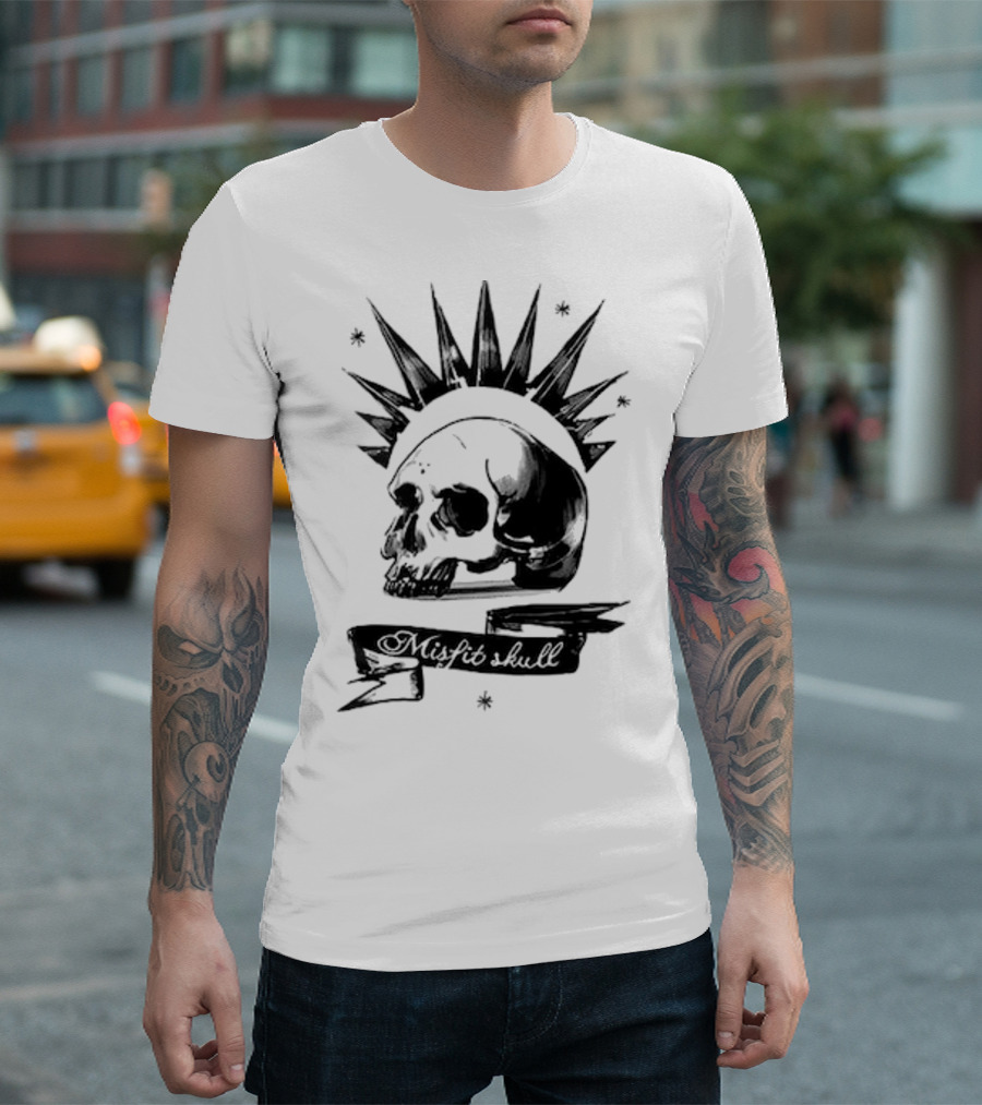 Chloe Price Racerback Sleeveless Misfit Skull Print Cosplay TankTop for Gamer Girl Cosplay T-Shirt