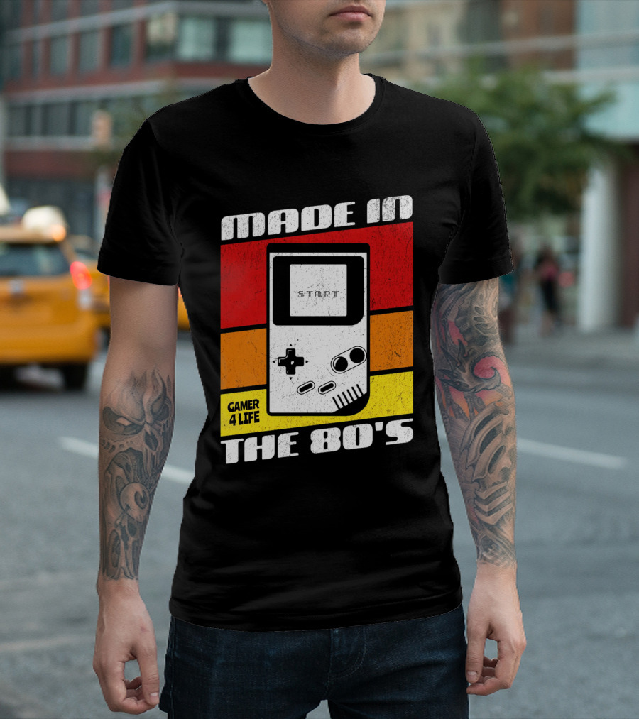 MADE IN THE 80'S GAMER 4 LIFE VINTAGE GAMING START T-Shirt