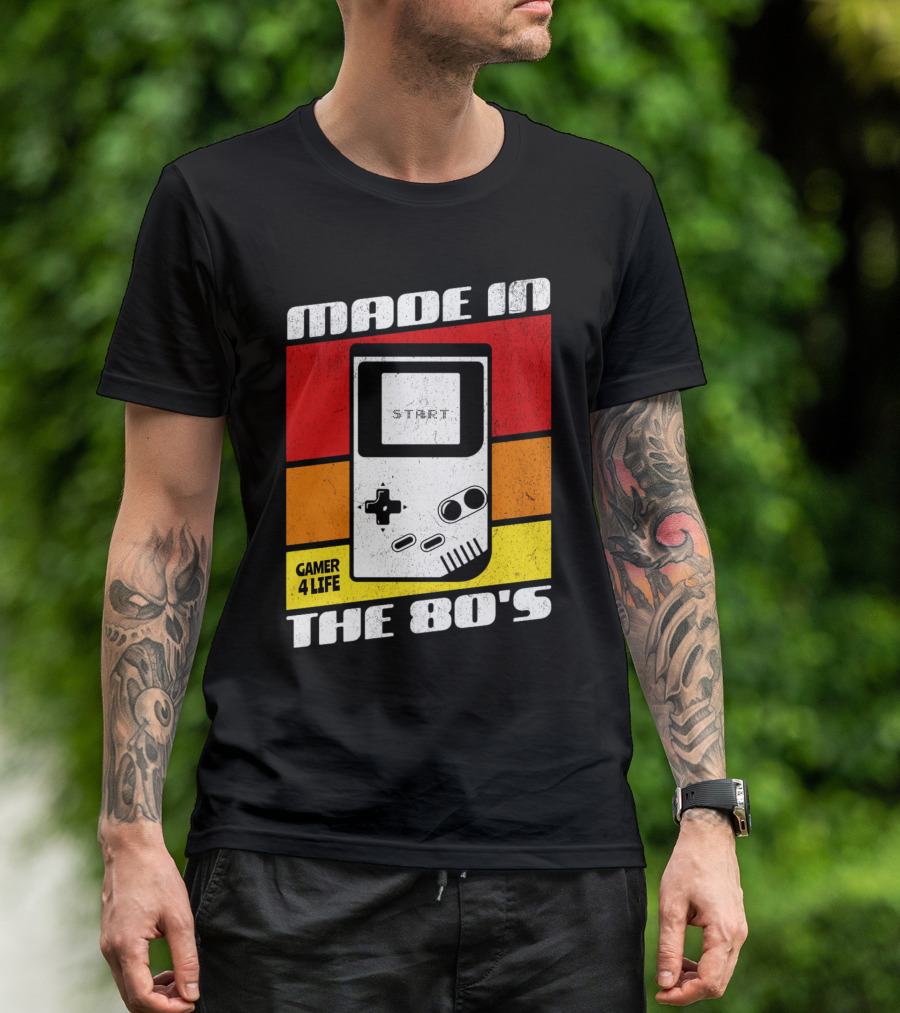 MADE IN THE 80'S GAMER 4 LIFE VINTAGE GAMING START T-Shirt