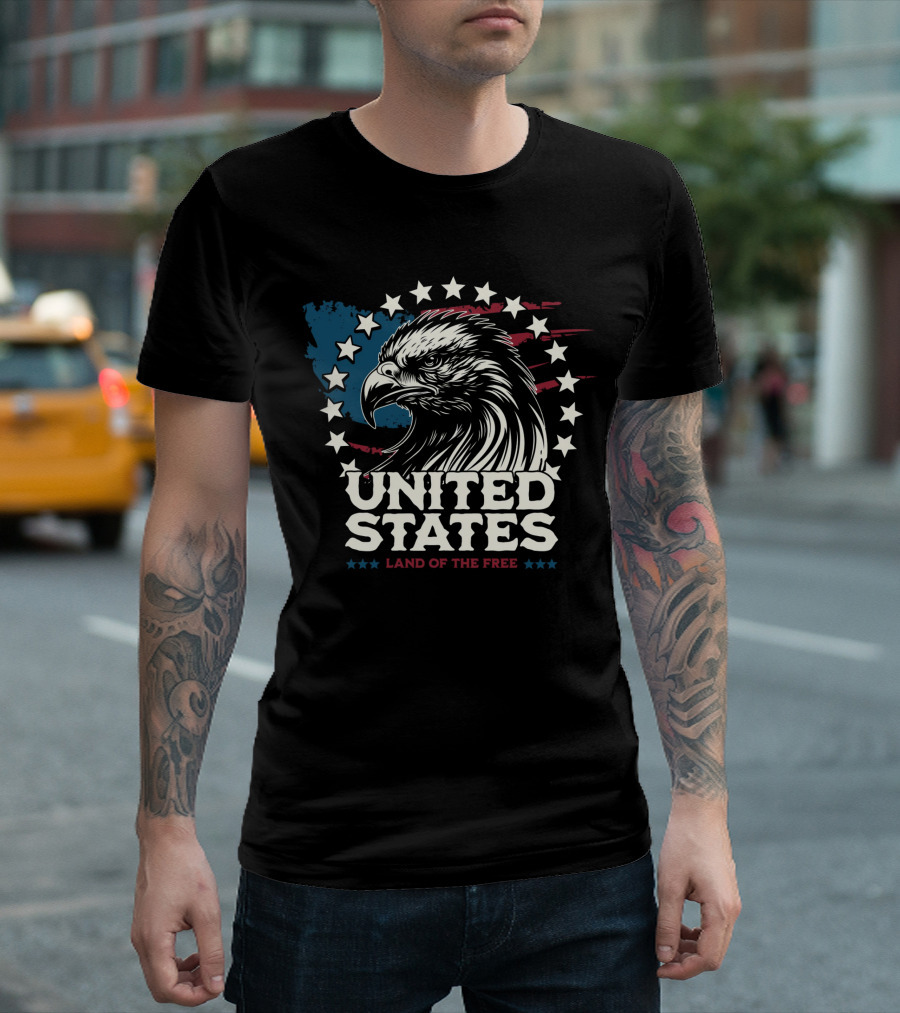 United States Land of the Free Eagle T-Shirt