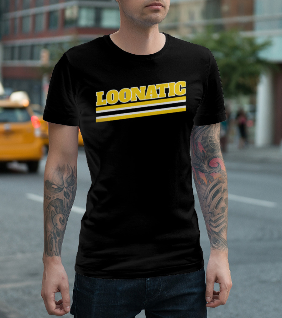 LOONATIC Bold Yellow Stripes T-Shirt