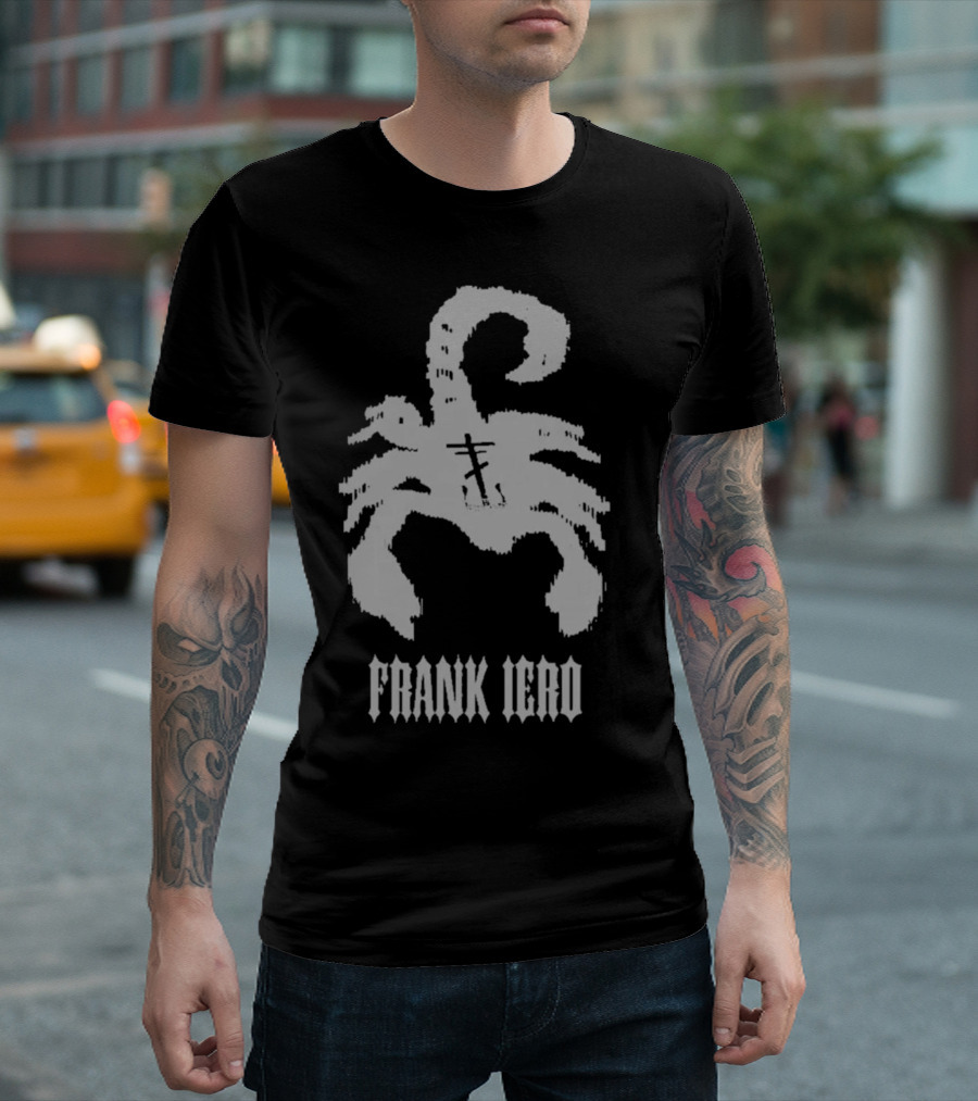 Frank Iero Scorpion With Cross T-Shirt