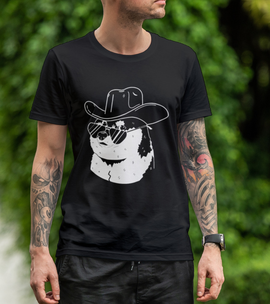 Rodeo Doge Cowboy Hat Sunglasses Collection T-Shirt