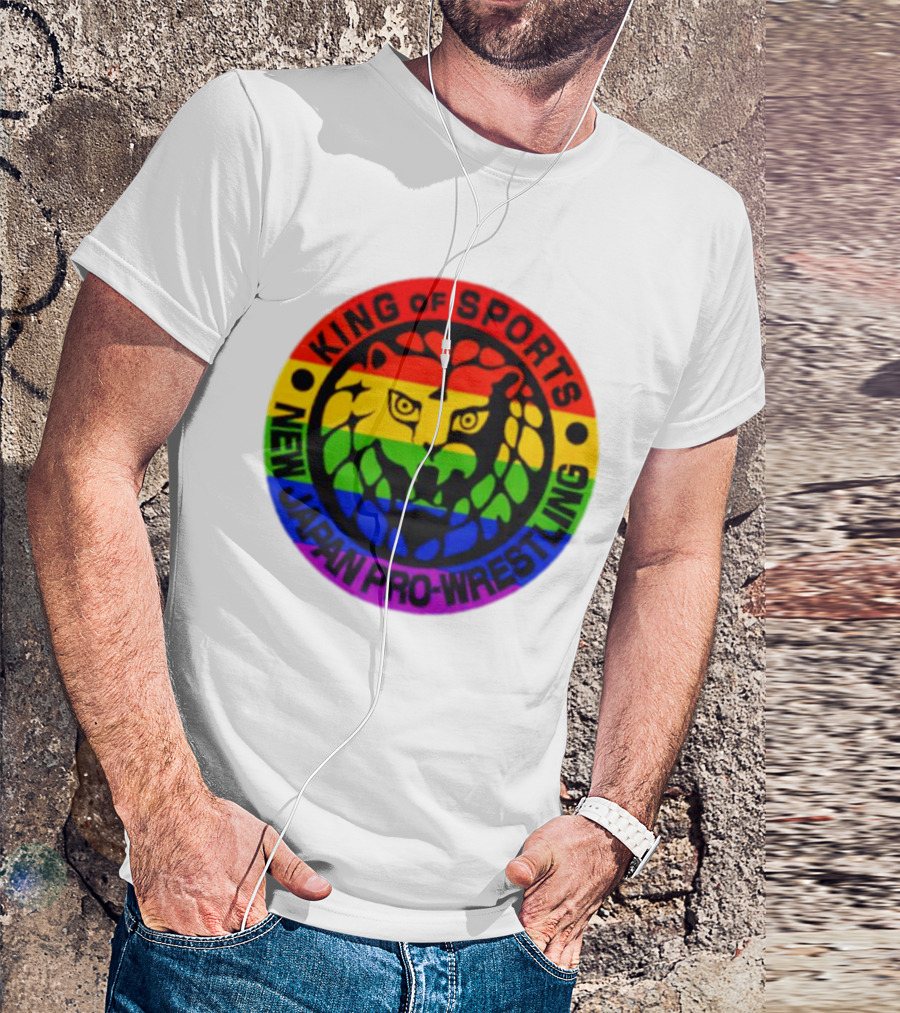 King Of Sports New Japan Pro-Wrestling Rainbow Lion T-Shirt