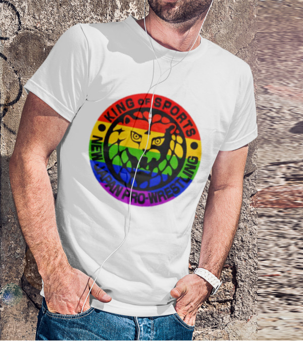 King Of Sports New Japan Pro-Wrestling Rainbow Lion T-Shirt