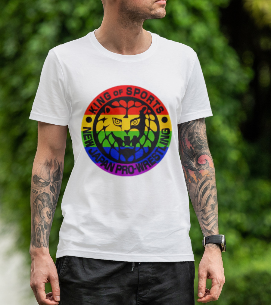 King Of Sports New Japan Pro-Wrestling Rainbow Lion T-Shirt