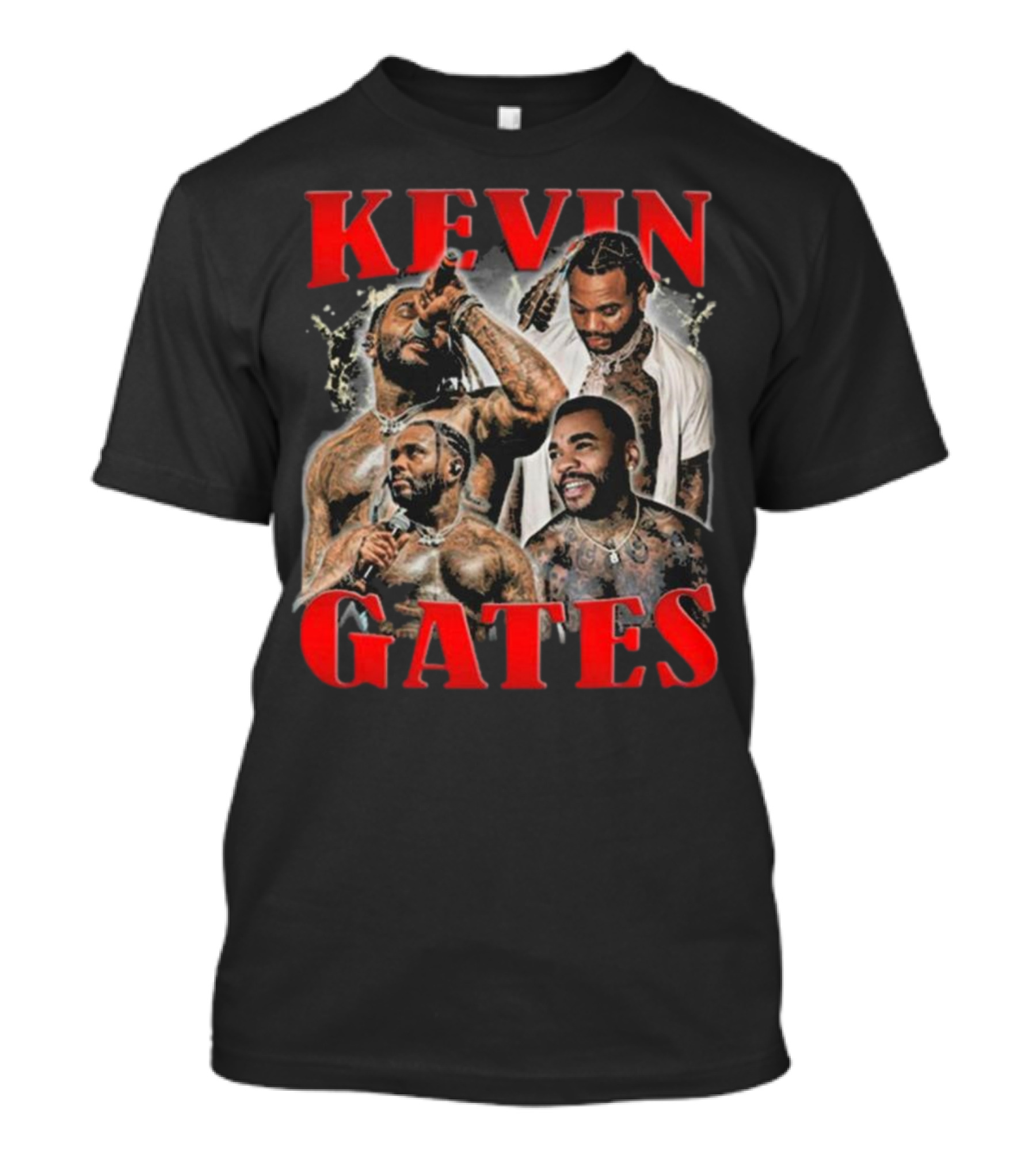 Kevin Gates Rapper Collage Fan Photo T-Shirt