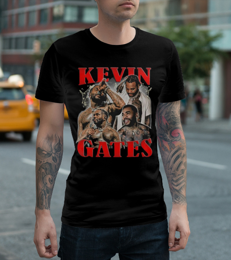 Kevin Gates Rapper Collage Fan Photo T-Shirt