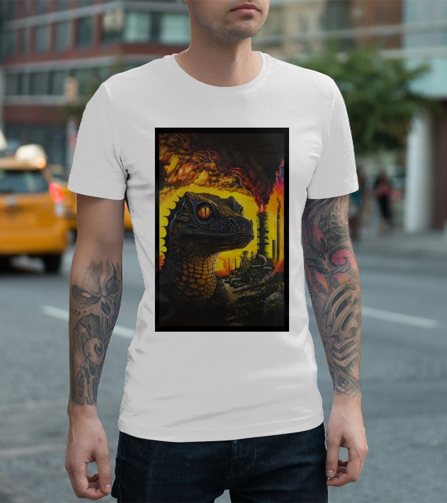 King Gizzard and the Lizard Wizard Petrodragonic Apocalypse Fiery Lizard Industrial Chaos T-Shirt