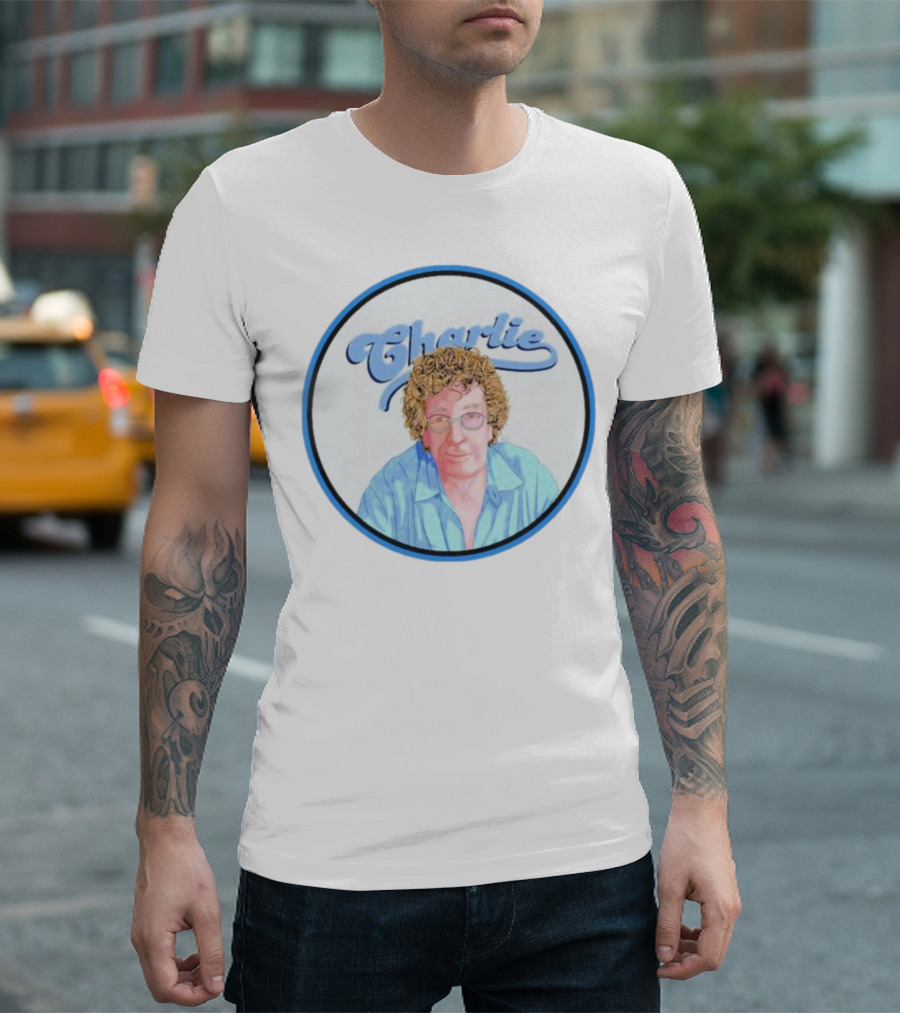 Realdealraps Charlie Portrait Blue T-Shirt