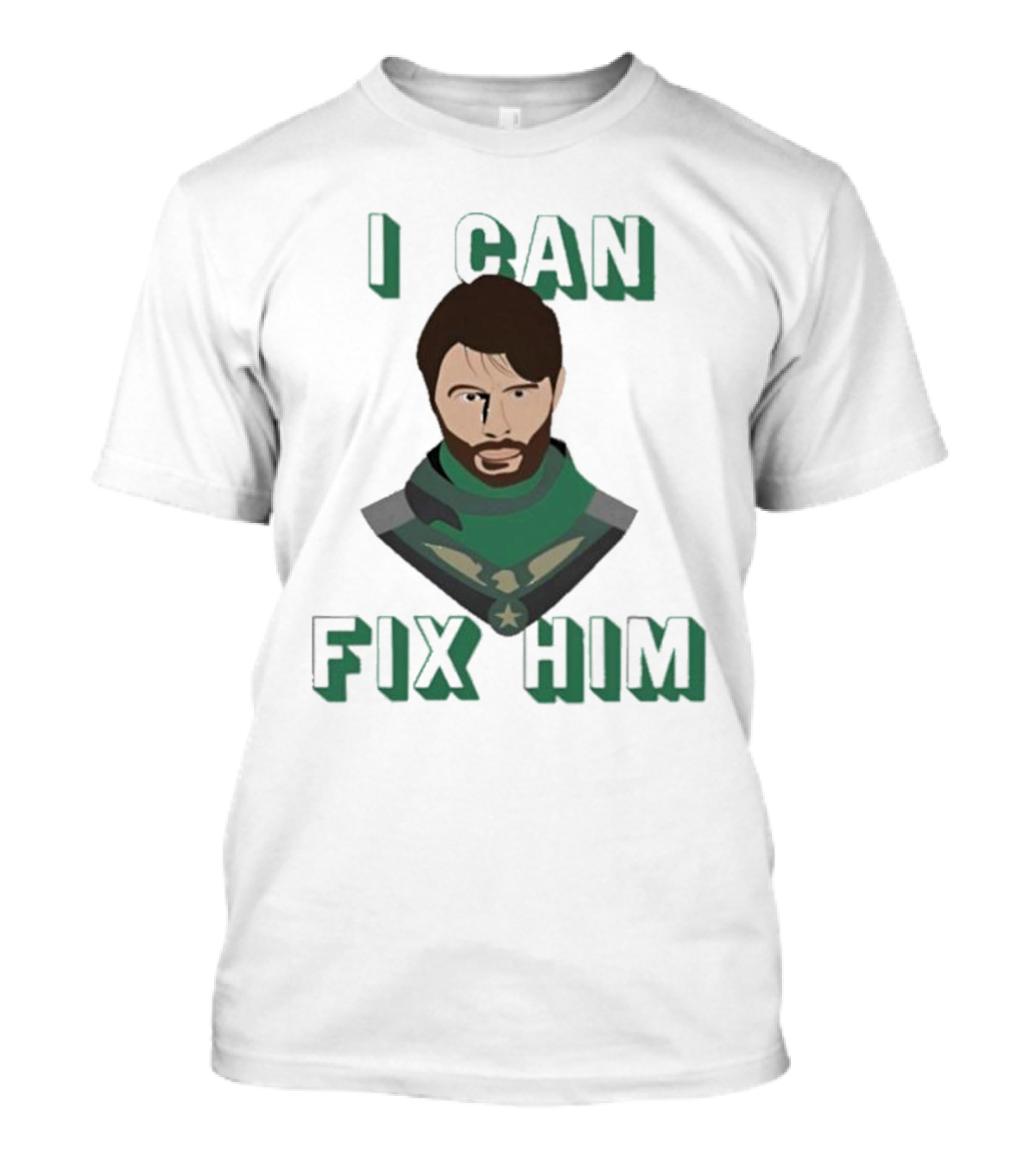 Soldier Boy I Can Fix Him Star Emblem Green Cape T-Shirt