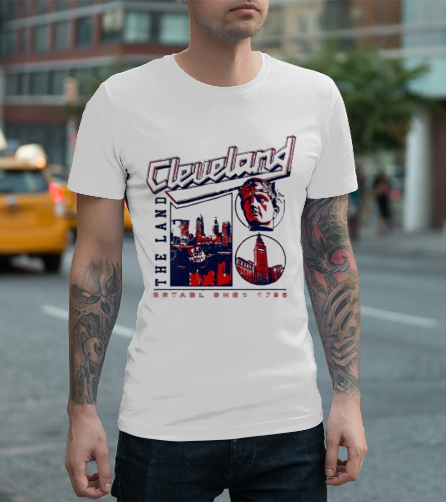 Cleveland The Land Established 1796 Skyline and Monument T-Shirt