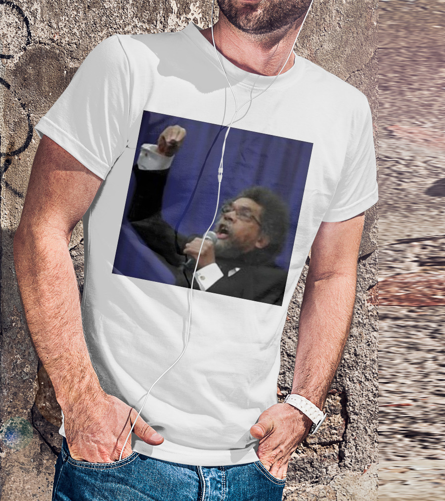 Cornel West For President 2024 Inspirational Speech Portrait Iconic Public Figure T-Shirt