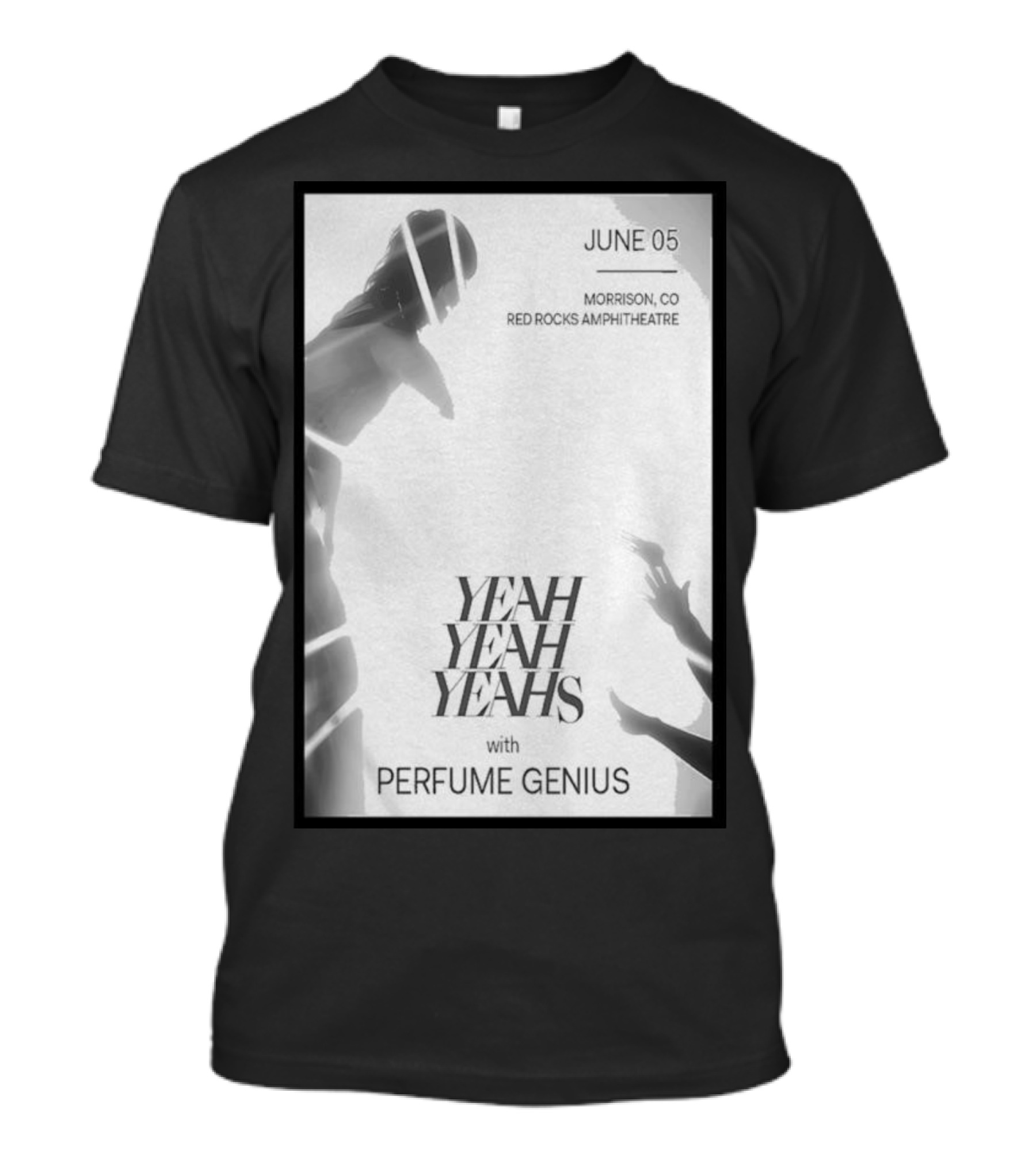June 05 Yeah Yeah Yeahs With Perfume Genius Red Rocks Amphitheatre Morrison CO T-Shirt