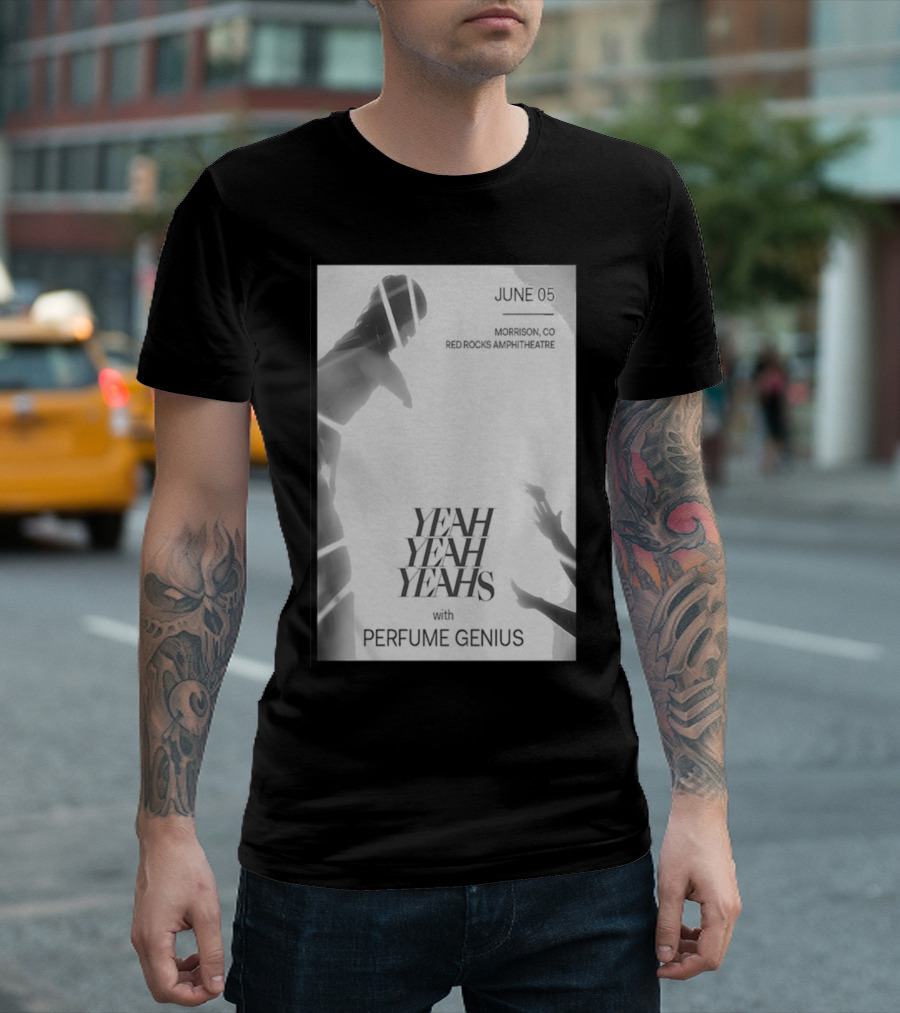 June 05 Yeah Yeah Yeahs With Perfume Genius Red Rocks Amphitheatre Morrison CO T-Shirt