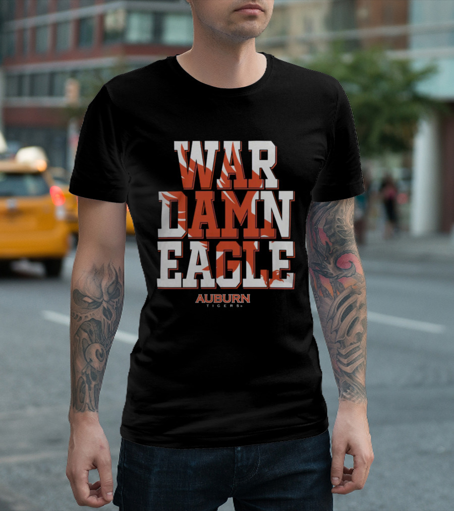 War Damn Eagle Auburn Tigers Fanatics Branded Hometown Collection T-Shirt