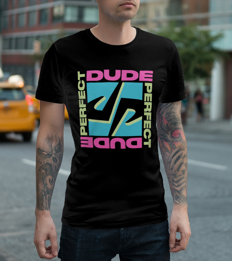 Dude Perfect DP Logo Neon Good Times Merch T-Shirt