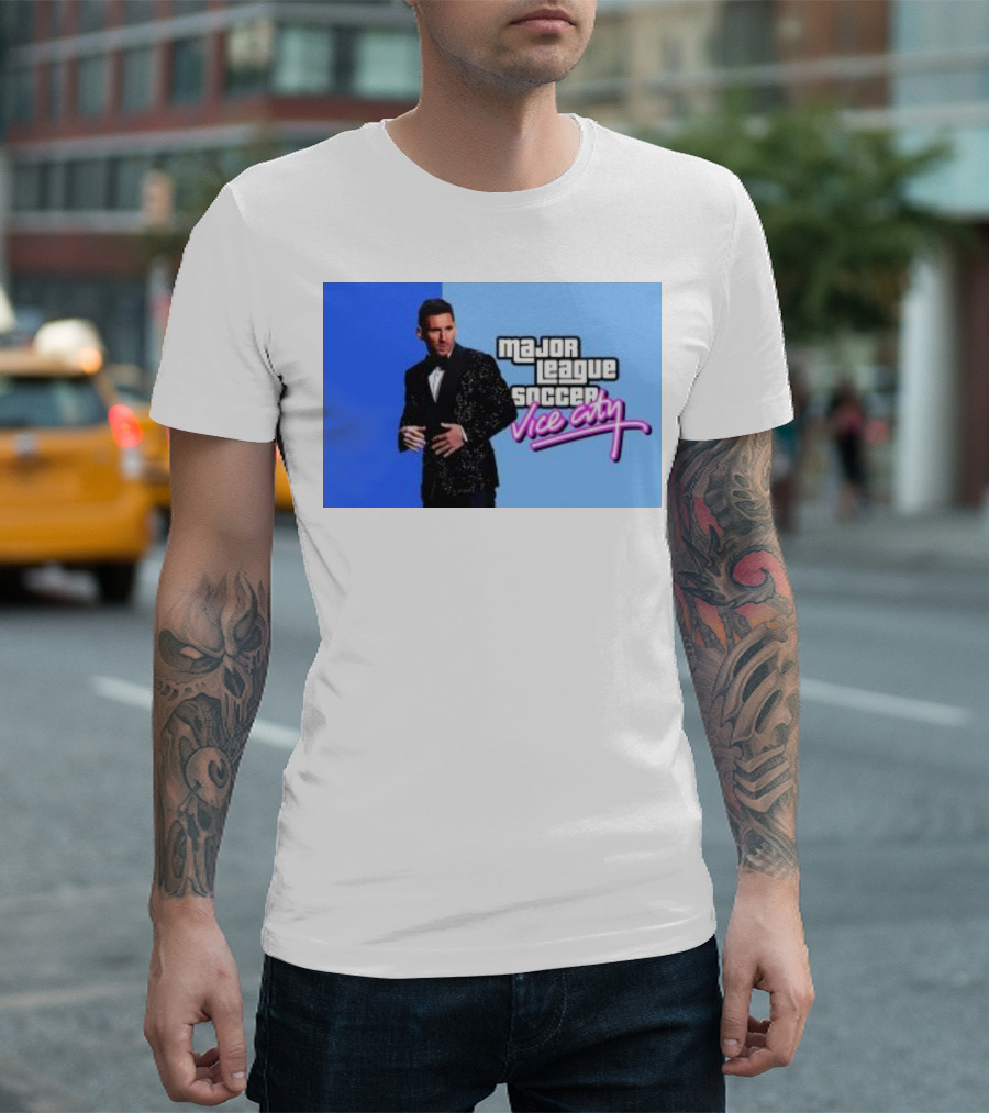 Major League Soccer Vice City Leo Messi Inter Miami T-Shirt