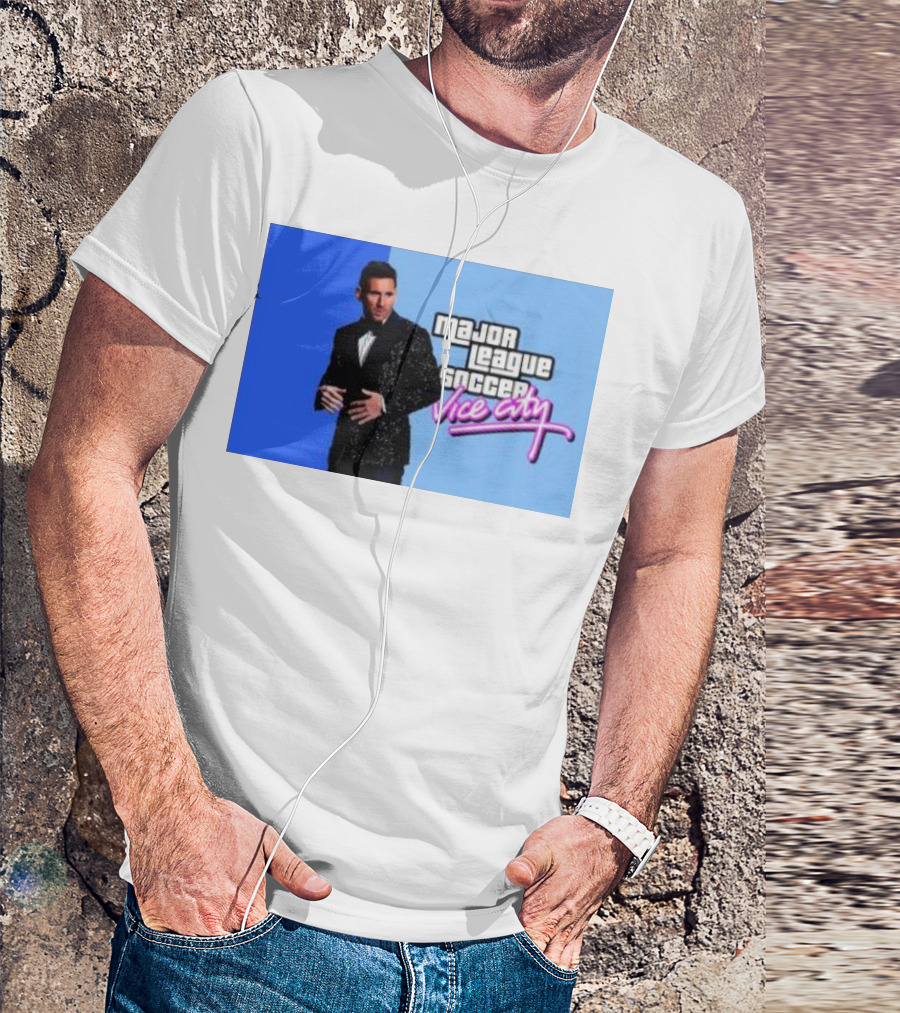 Major League Soccer Vice City Leo Messi Inter Miami T-Shirt