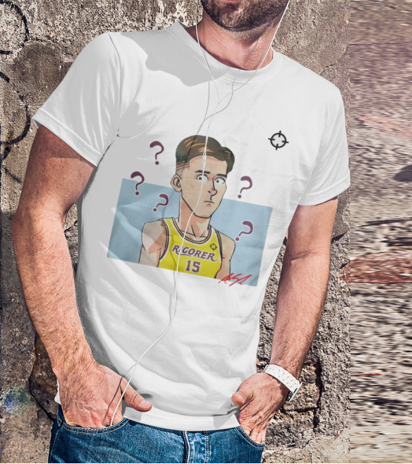Austin Reaves Rigorer 15 Anime Style Player With Confused Expression T-Shirt
