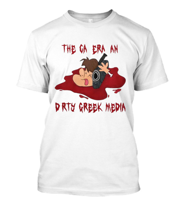 Dirty Creek Media The Cameraman Cartoon Blood Pool T-Shirt