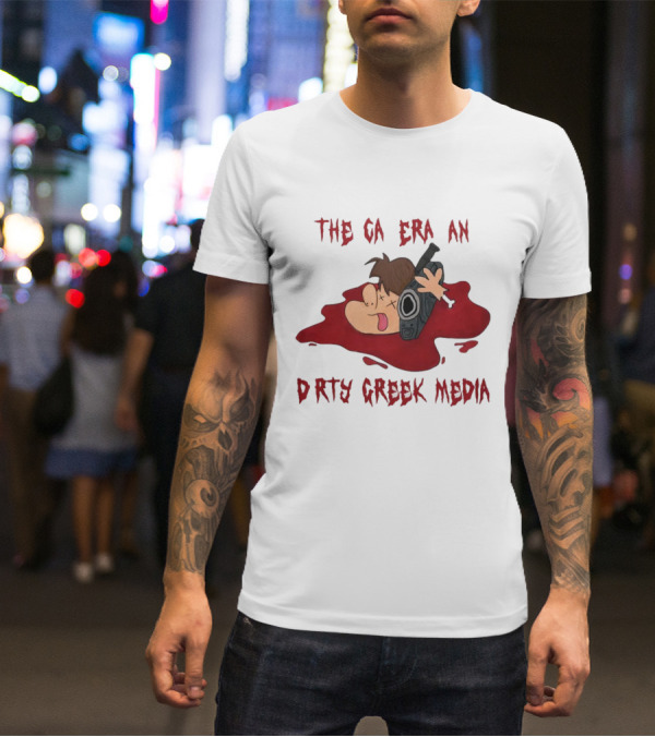 Dirty Creek Media The Cameraman Cartoon Blood Pool T-Shirt
