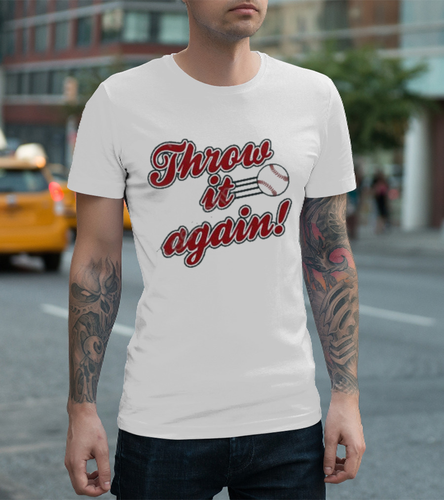Sandra Golden Throw It Again Baseball T-Shirt