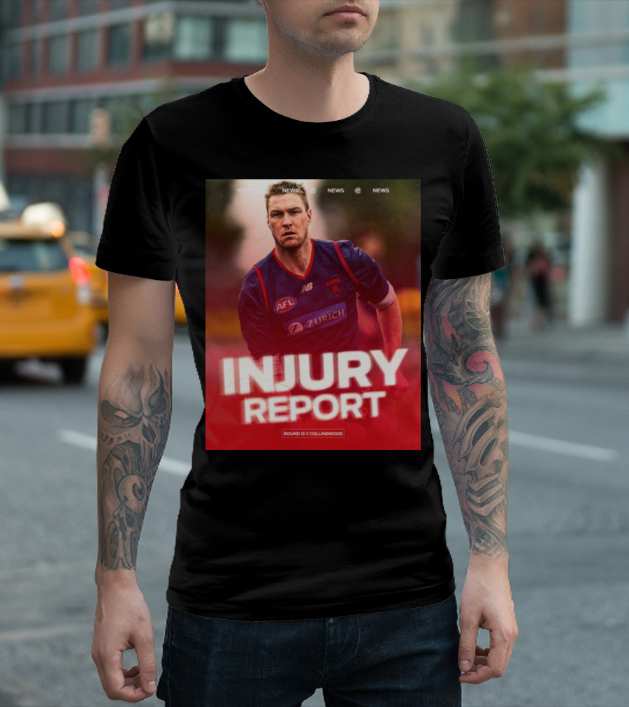 Injury Report Round 13 V Collingwood AFL Zurich New Balance News T-Shirt