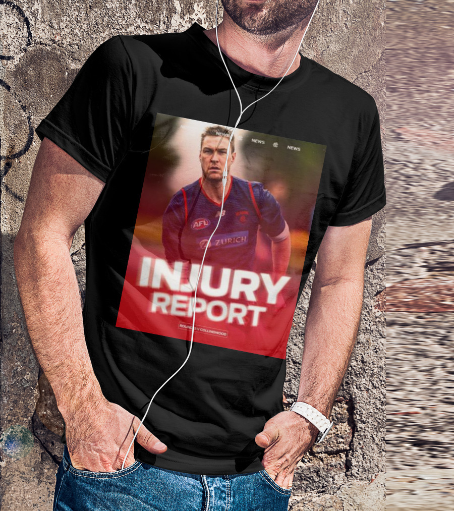 Injury Report Round 13 V Collingwood AFL Zurich New Balance News T-Shirt