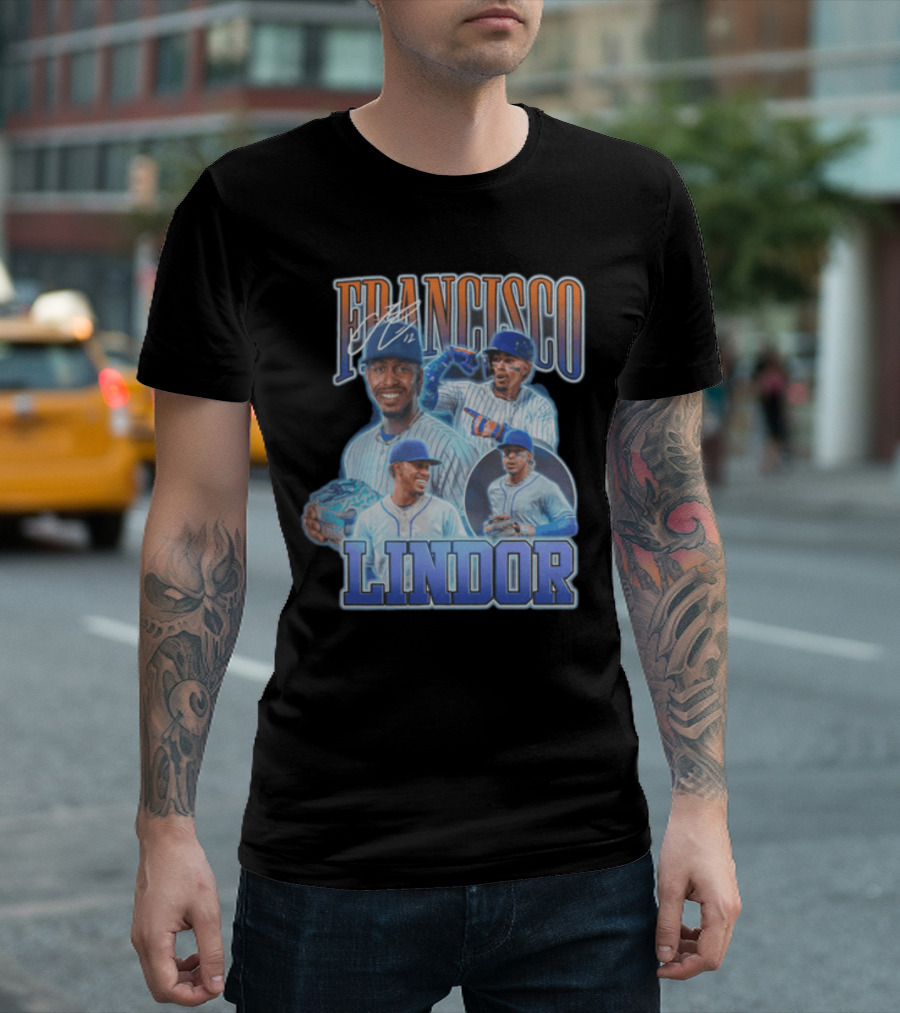 Francisco Lindor Signature Series Baseball Player T-Shirt