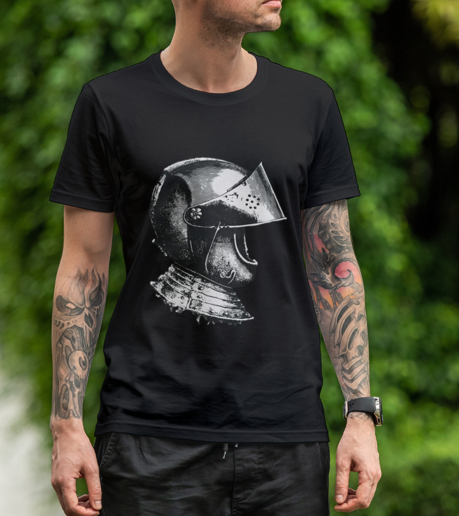 A Knight Helmet Medieval Armor T-Shirt
