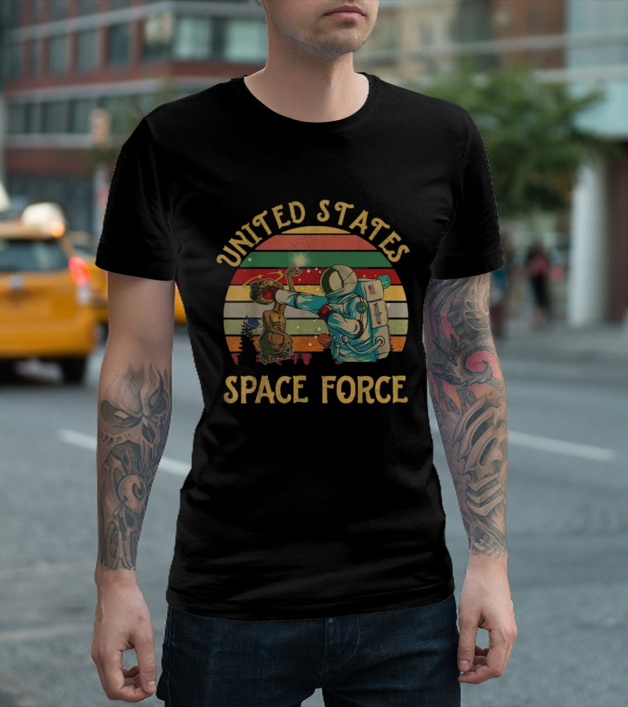 United States Space Force Alien Astronaut Encounter T-Shirt