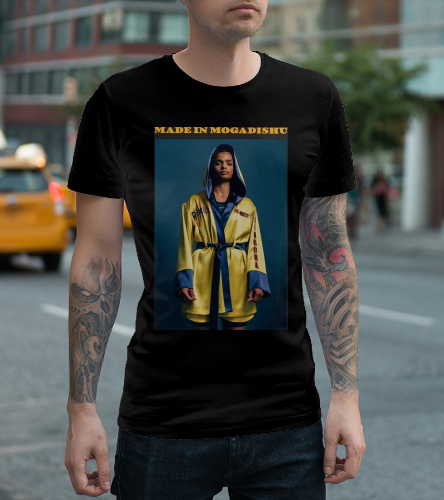 Made In Mogadishu Boxing Robe DAZN Athlete Promo T-Shirt
