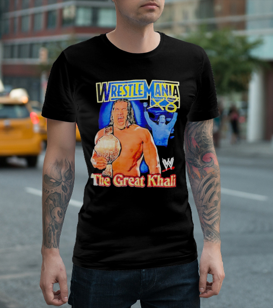 WrestleMania X8 The Great Khali WWE Champion T-Shirt