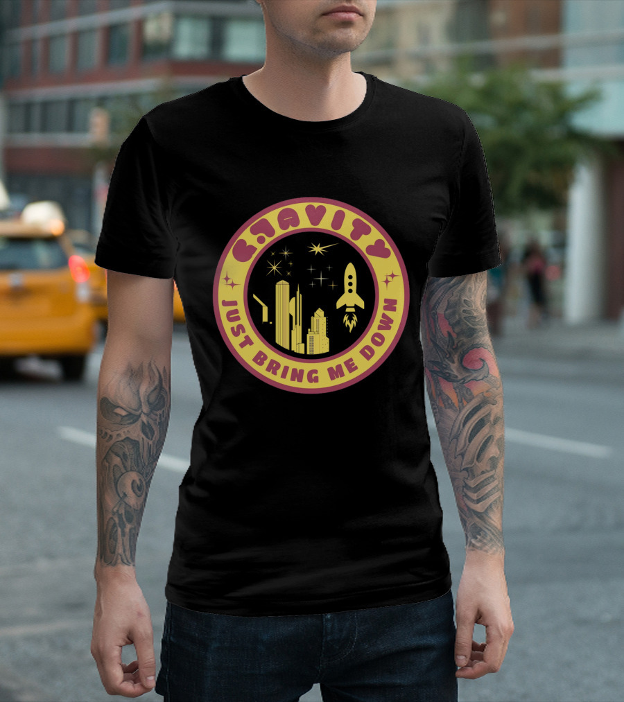 Gravity Just Bring Me Down Rocket City Stars T-Shirt