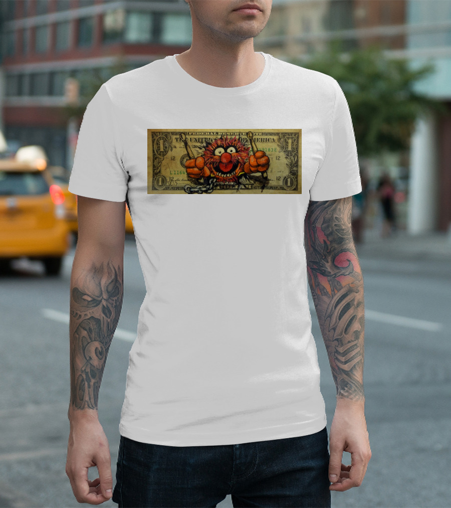 MONEY MUPPETS SHOWS Animal Dollar Bill T-Shirt