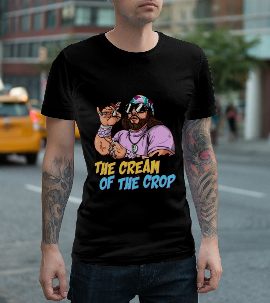 The Cream of the Crop Savage with Colorful Bandana and Sunglasses T-Shirt