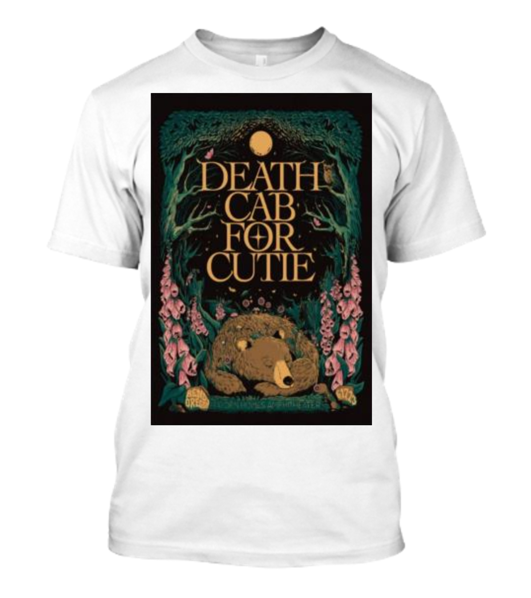 Death Cab For Cutie June 17 Greek Theatre Berkeley Bear Forest T-Shirt