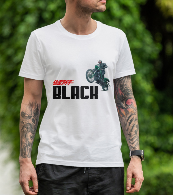 Kamen Rider Black Motorcycle Action Scene T-Shirt
